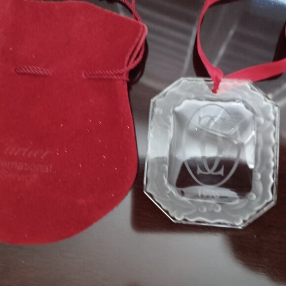 Cartier Crystal Holiday Ornament circa 1996 - Picture 2 of 5